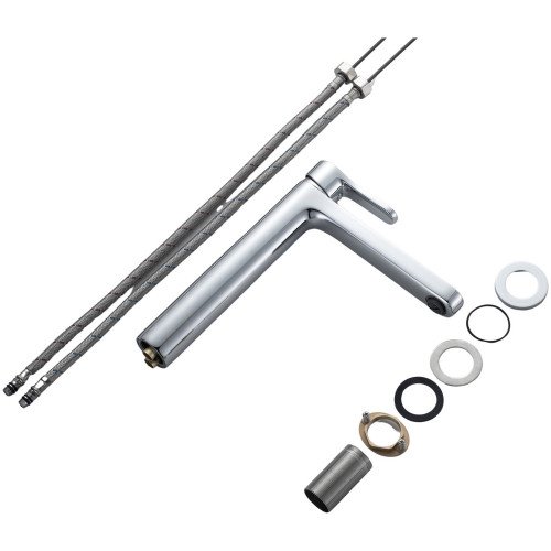 Смеситель латунный для раковины Lidz Astra 001FH высокий (k35) LDAST001FHCRM48090 Chrome