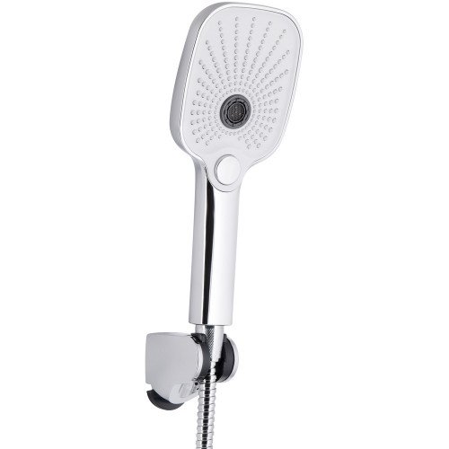 Смеситель для ванны Qtap Gemini (c душевым гарнитуром) QTGEM259CRW45683 Chrome/White