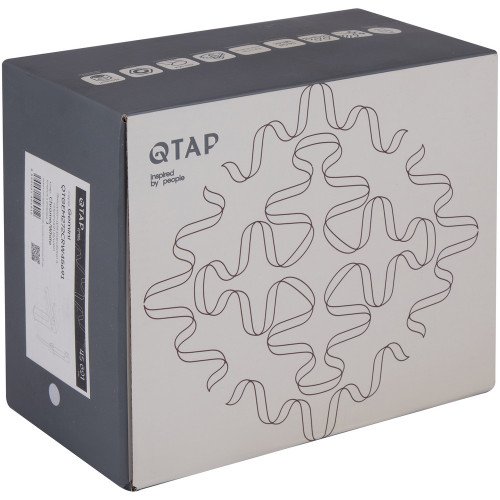 Змішувач для раковини Qtap Gemini (з гігієнічним душем) QTGEM272BLM45690 Black Matt