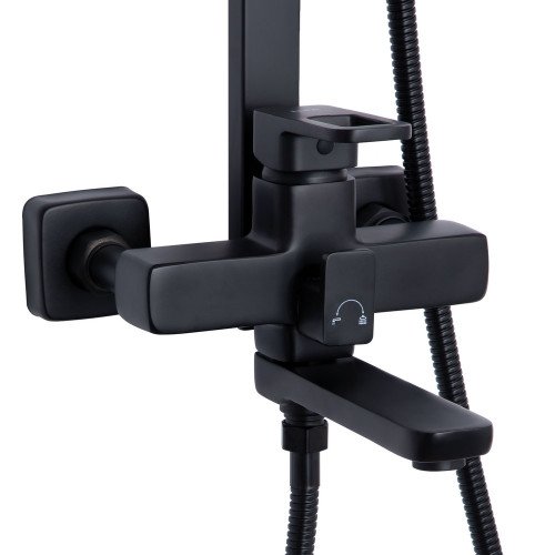 Набор 2в1 душевая система lidz wawel 1030 black + смеситель для раковины lidz wawel 001 black