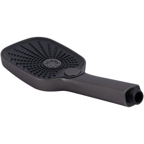 Змішувач для ванни Qtap Gemini (з душовим гарнітуром) QTGEM259GMB45684 Gunmetal Black PVD