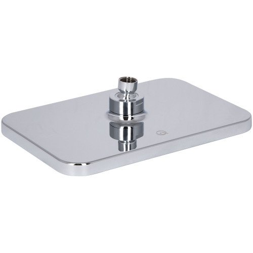 Лейка для верхнего душа Qtap Hlavova 260x180 мм прямоугольная QTHLA107CRM45784 Chrome/Black