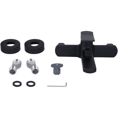Смеситель для ванны Qtap Slavonice QTSLA259BLM45918 Black Matt