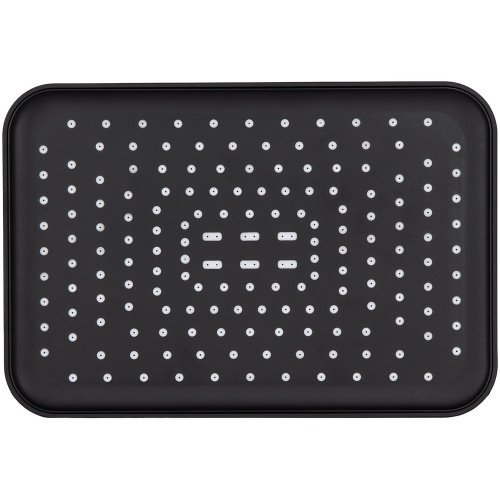 Лійка для верхнього душу Qtap Hlavova 260x180 мм прямокутна QTHLA107BLM45786 Black Matt