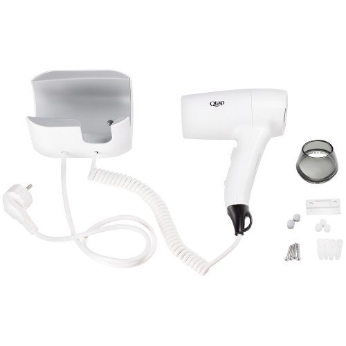 Фен із тримачем Qtap Pohodli 1200 Вт QTF1200ROP White (Pobut)