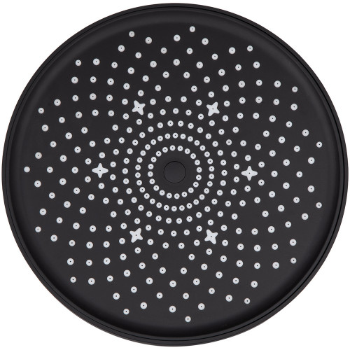 Лійка для верхнього душу Qtap Hlavova D 230 мм округла QTHLA107BLM45788 Black Matt