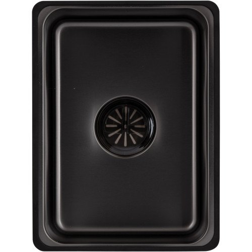Мойка для кухни интегрированная Lidz Handmade H6845B Brushed Black PVD 3,0/1,0 мм LDH6845BRUBLM49456