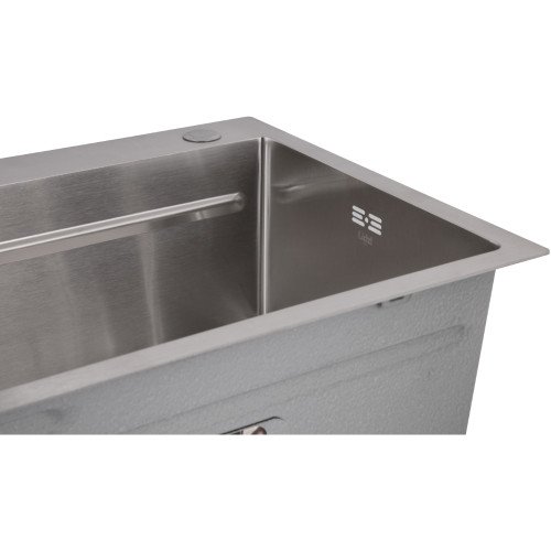 Мийка для кухні інтегрована Lidz Handmade H7545 Brushed Steel 3,0/1,0 мм LDH7545BRU49457