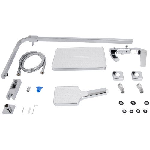 Душова система універсальна Qtap Crow на три споживача (з виливом)  QTCRO111CRM48648 Chrome