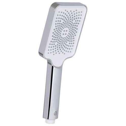 Лійка для ручного душу Qtap Rucni 145x95 мм прямокутна QTRUC125CRM45777 Chrome/White