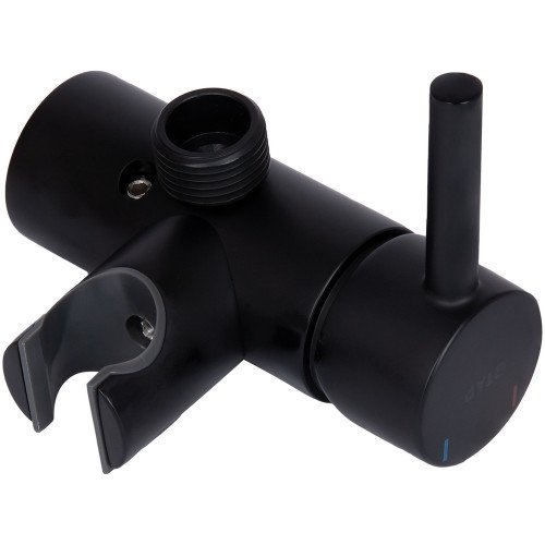 Набор для гігієнічного душу Qtap Inspai-Varius округлий QTINSVARBСRV00440001 Black Matt