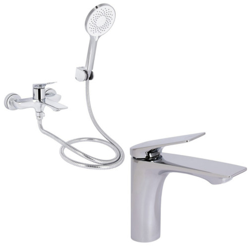 Набір 2в1 Qtap Vlasta New (з душовим гарнітуром) QTVLA259CRM45642 Chrome + Qtap Vlasta New QTVLA270CRM45640 Chrome Набір 2в1 Qtap Vlasta New (з душовим гарнітуром) QTVLA259CRM45642 Chrome + Qtap Vlasta New QTVLA270CRM45640 Chrome